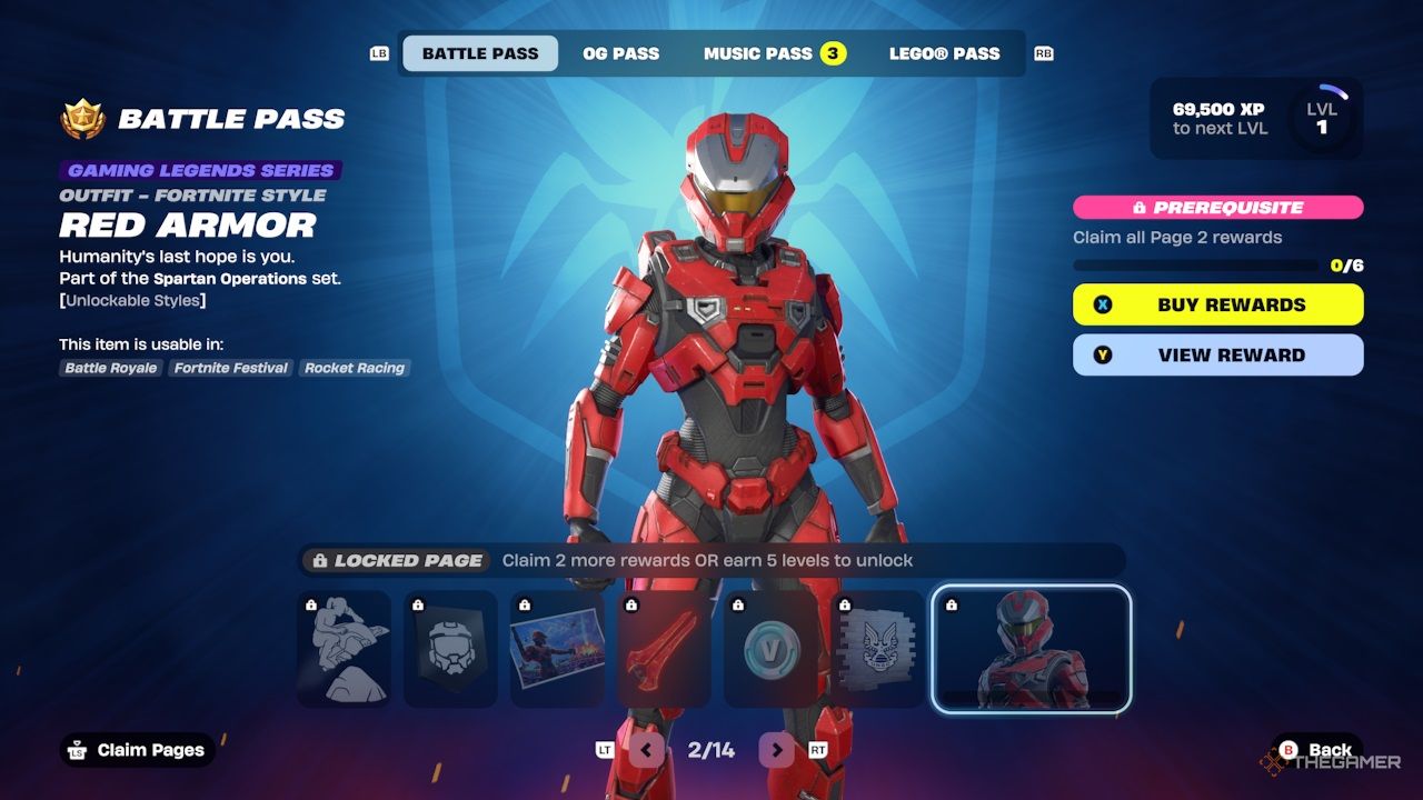 Fortnite Chapter 6 Season 4 - Battle Pass page two.