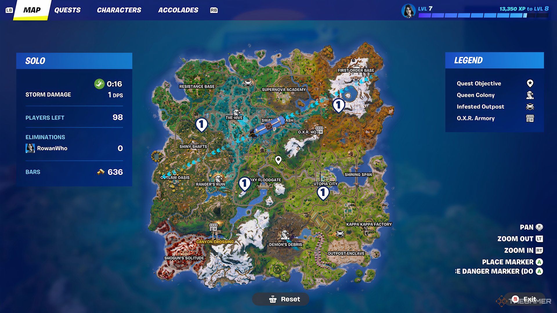 Fortnite Map Of Bunker Locations.