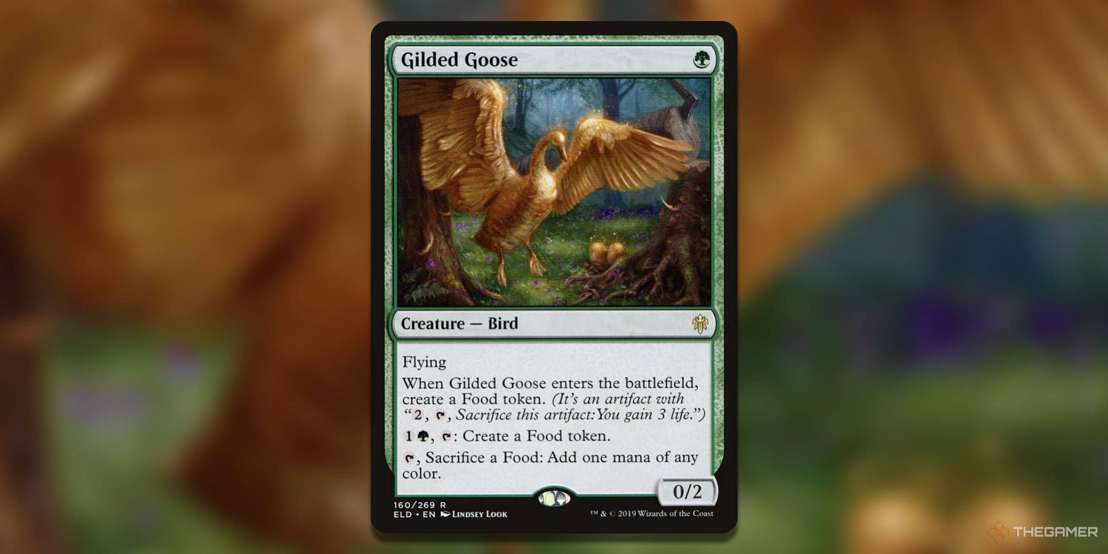 The Gilded Goose card, from Magic: The Gathering's Throne of Eldraine set.