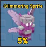Glimmering Sprite pet icon in Grow a Garden.