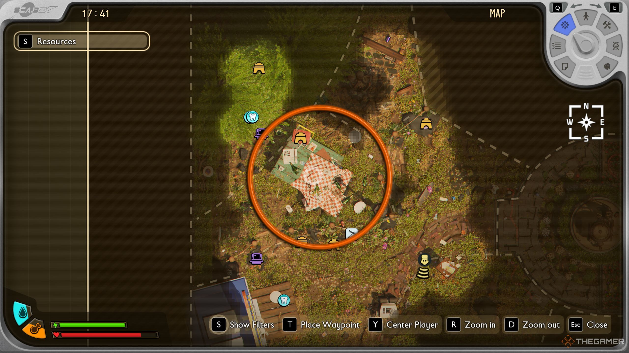 Grounded 2 best flower petal location on the map.