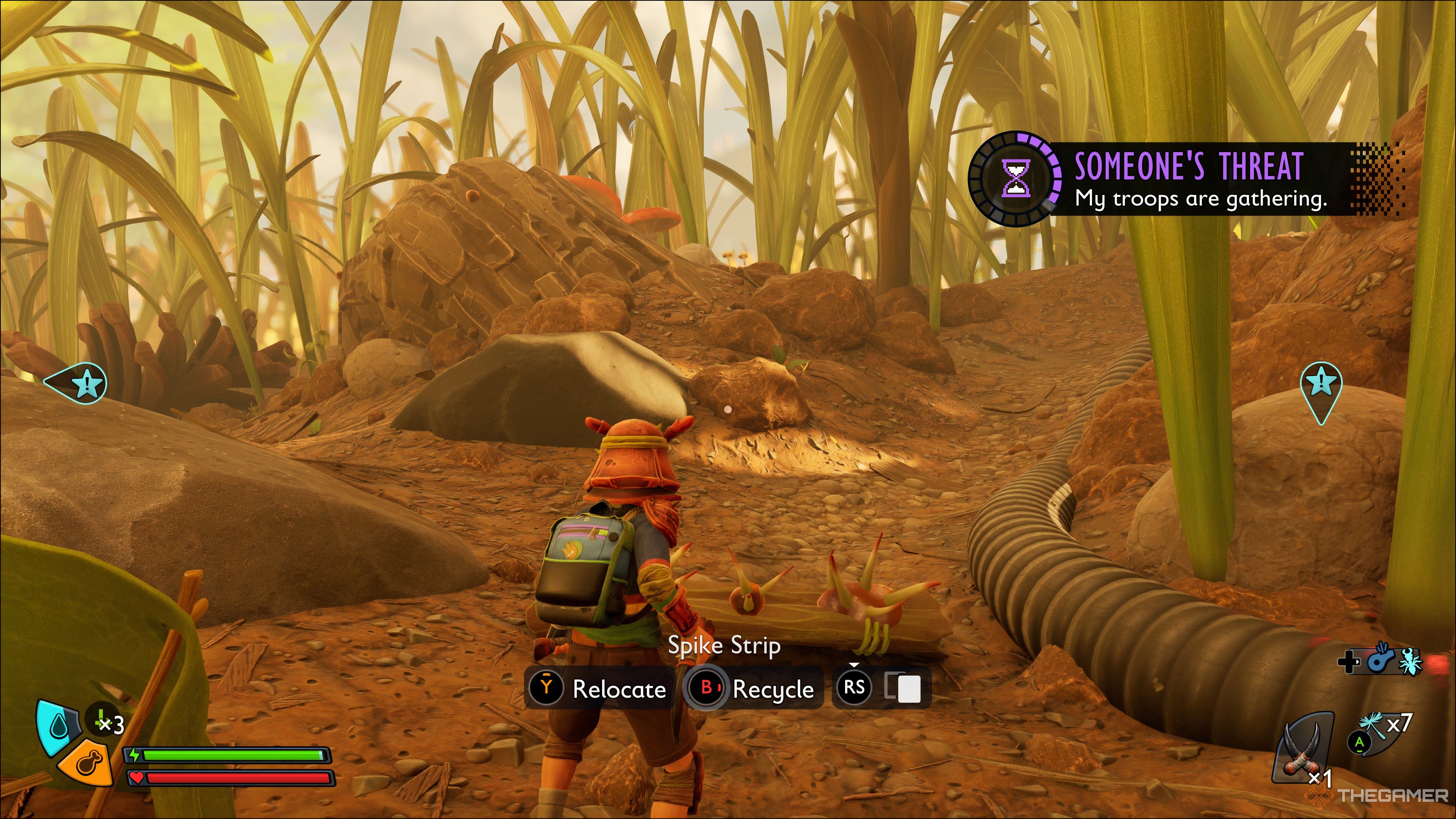 The Raid Timer counting down in Grounded 2.