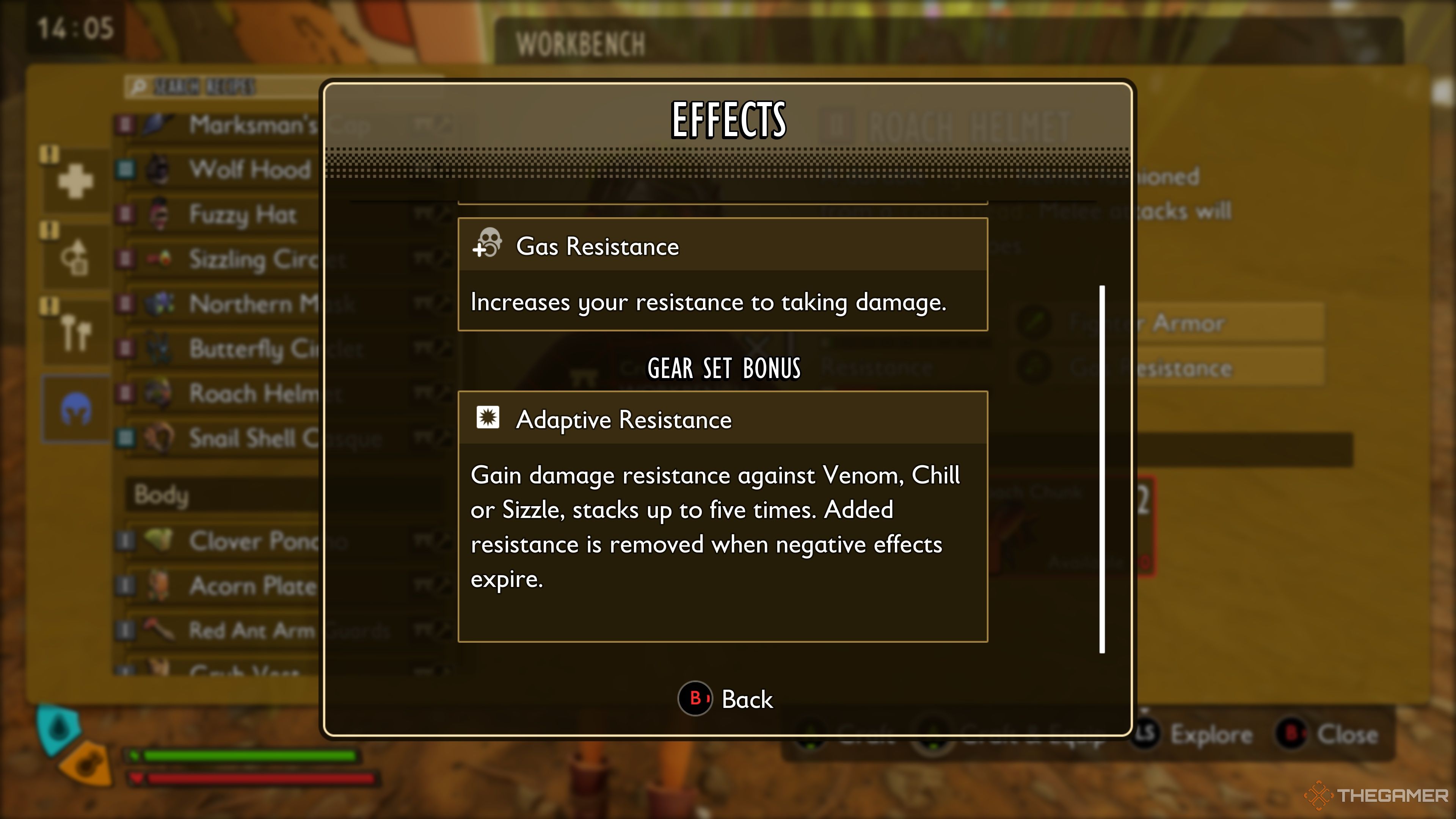 The Adaptive Resistance Perk in Grounded 2.