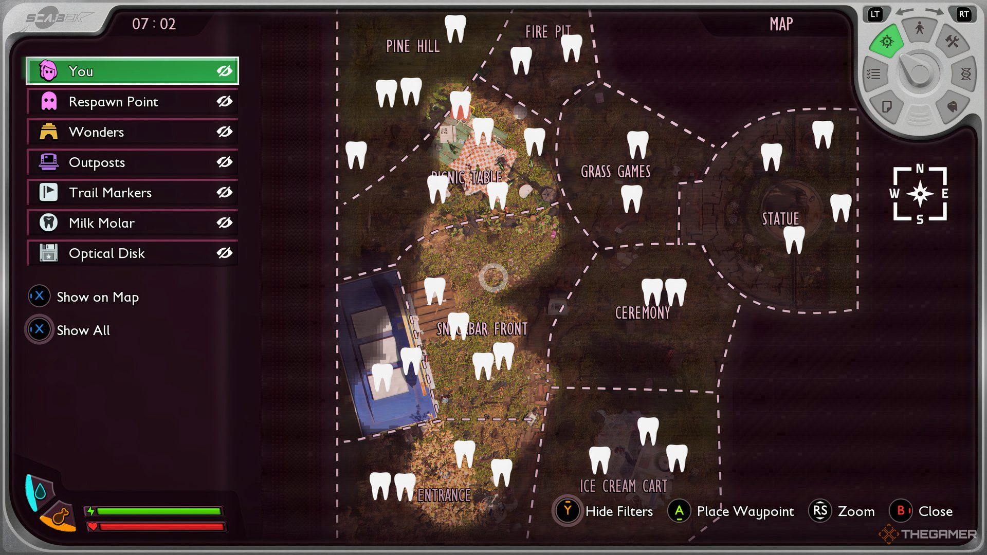 Grounded 2 Milk Molar Locations Map.
