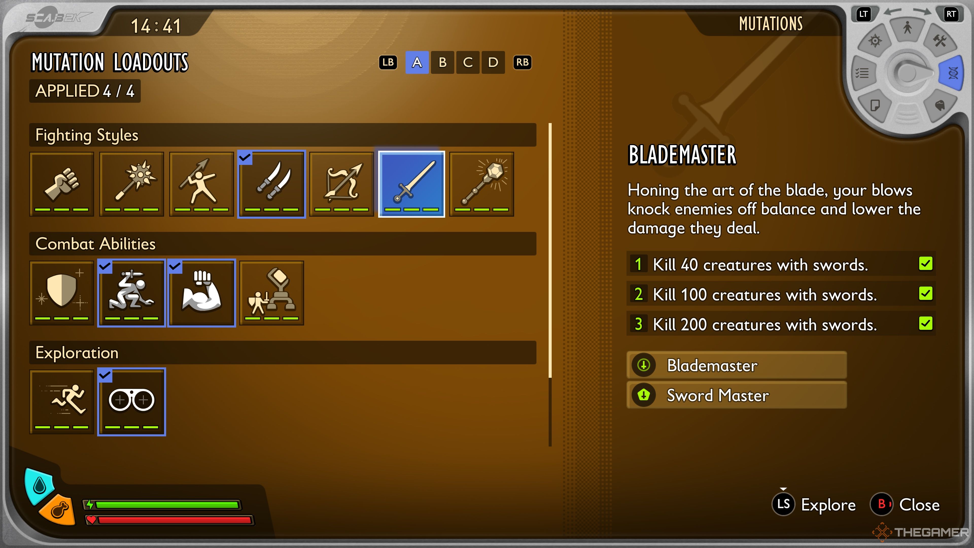 The Blademaster mutation in Grounded 2.