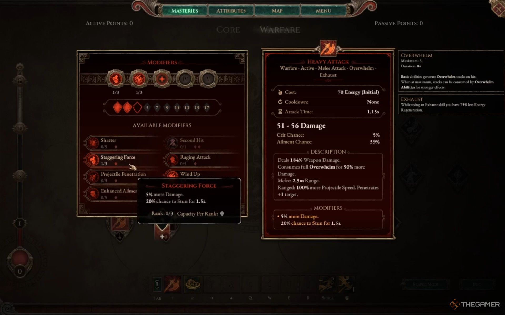 Improving the heavy attack of a Warfare character in Titan Quest 2.