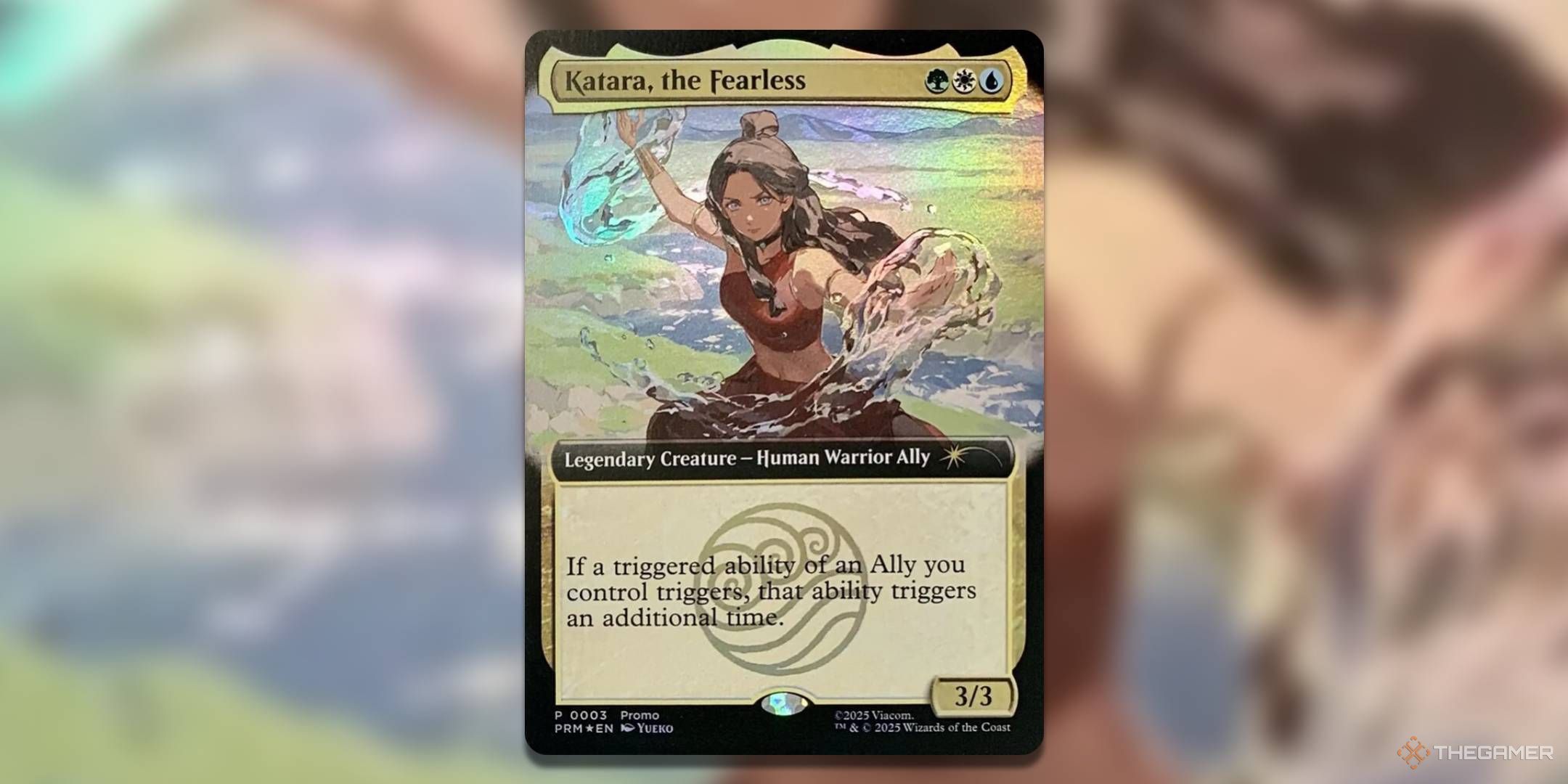 The Katara, the Fearless promo MTG card.
