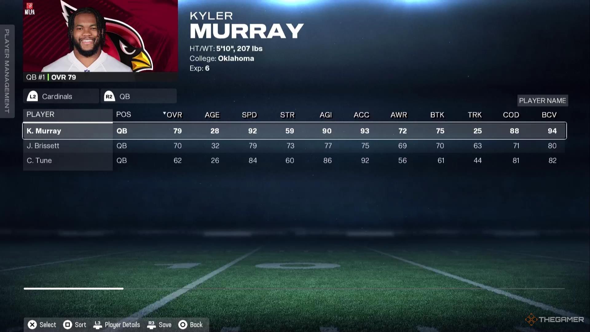 Kyler Murray in Madden NFL 26.