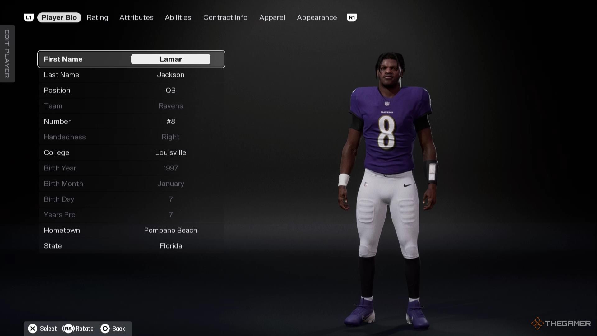 Lamar Jackson in Madden NFL 26-1