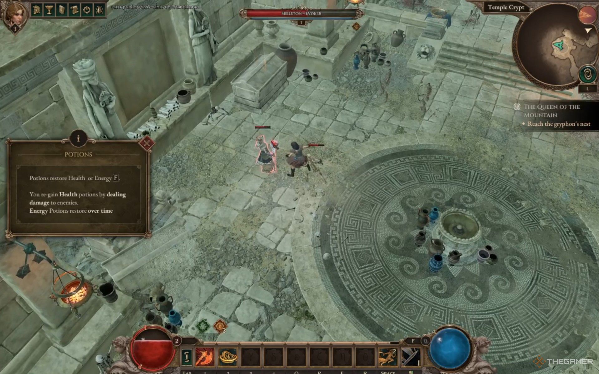 Learning about potions in Titan Quest 2.