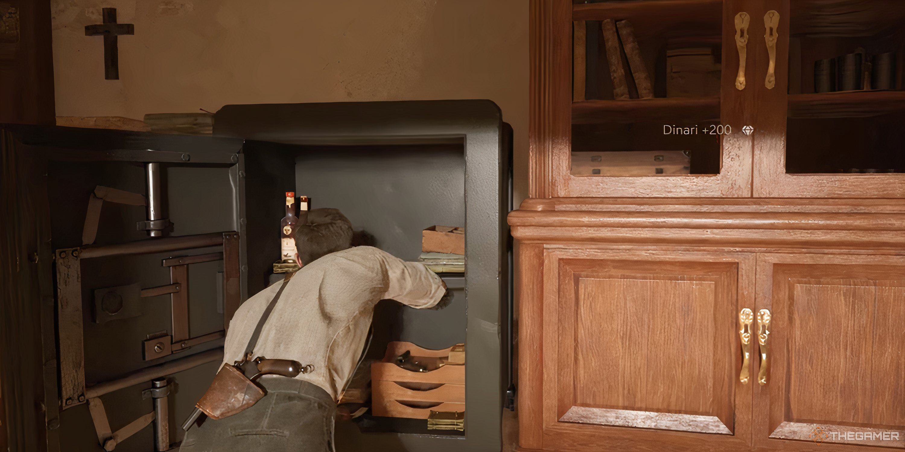 Looting a safe in Mafia The Old Country.