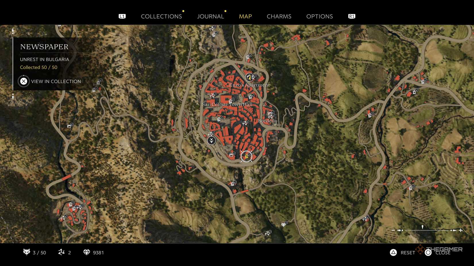 the unrest in bulgaria newspaper is highlighted on the map in mafia: the old country.