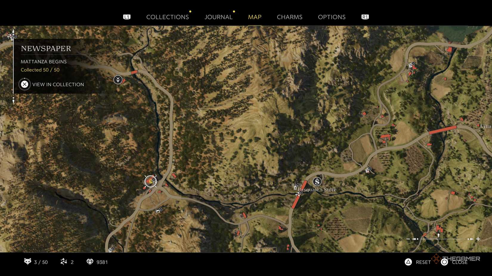 the mattanza begins newspaper is highlighted on the in-game map in mafia: the old country.