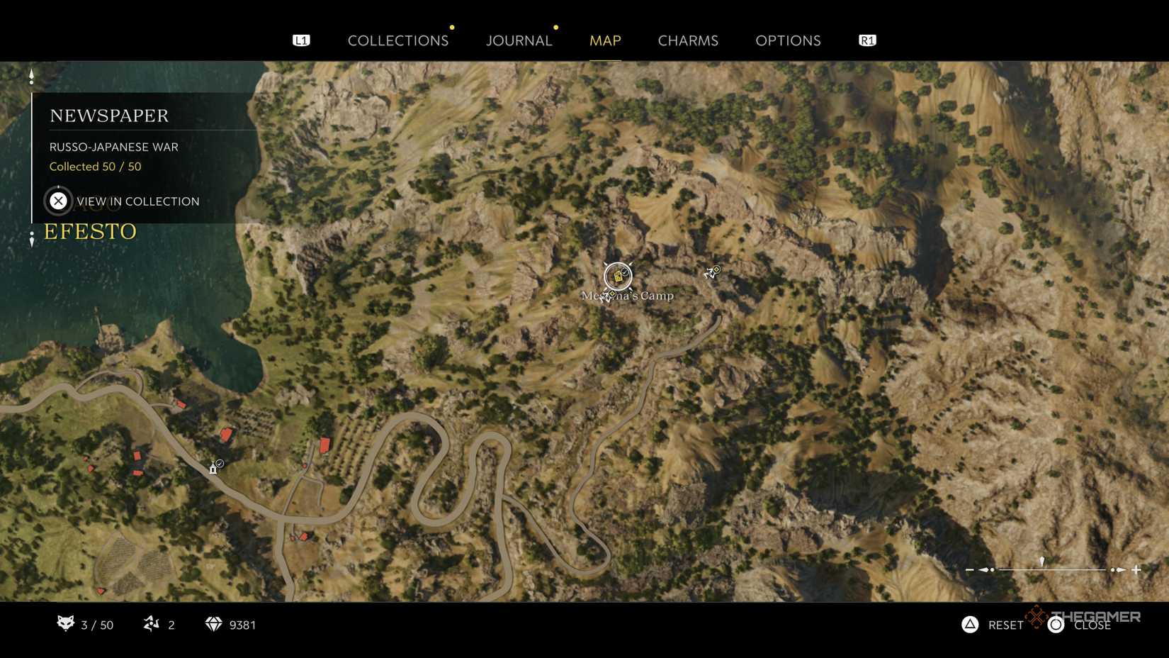 the russo-japanese war newspaper is highlighted on the map in mafia: the old country.