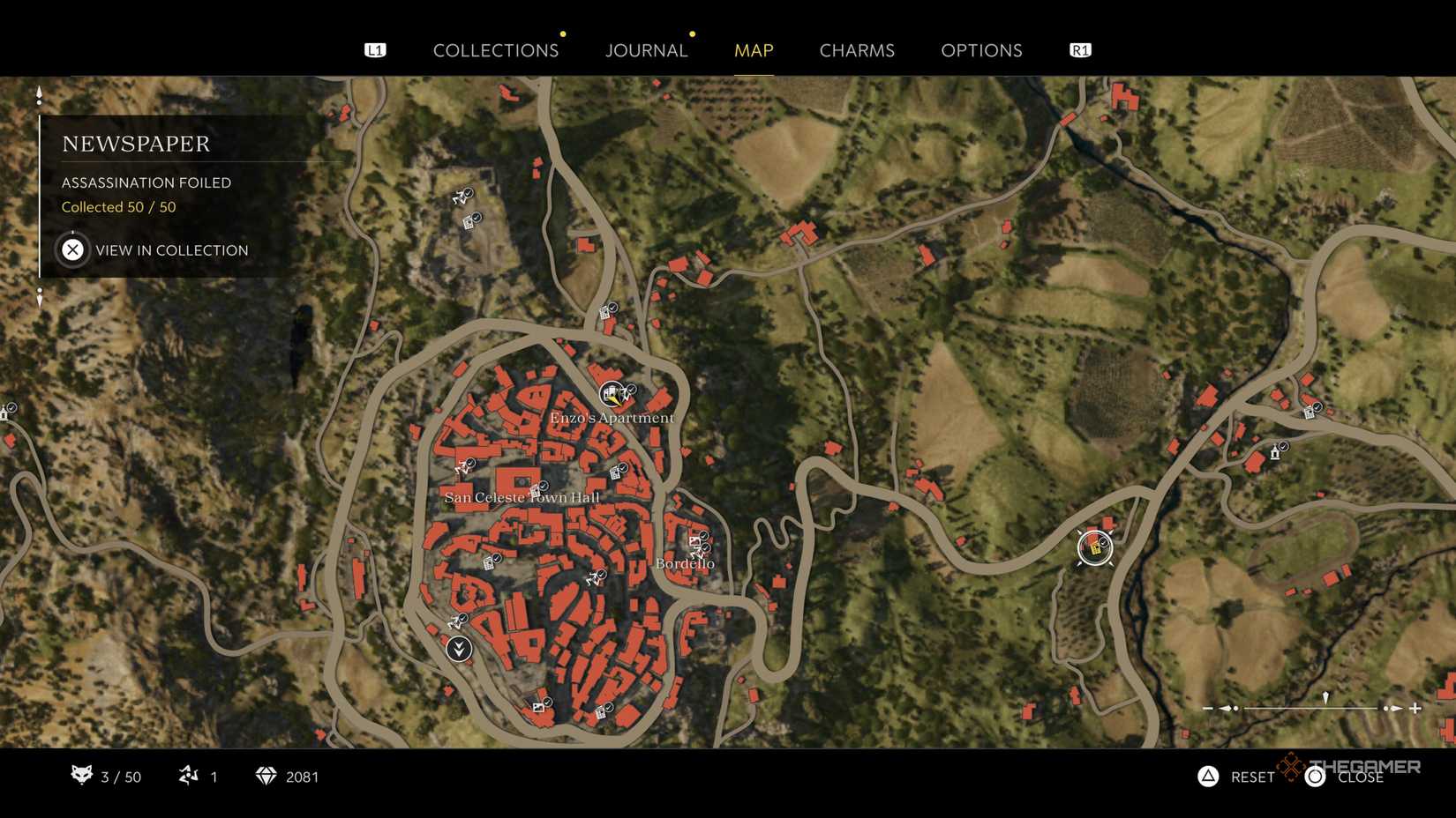 the assassination foiled newspaper is highlighted on the map in mafia: the old country.