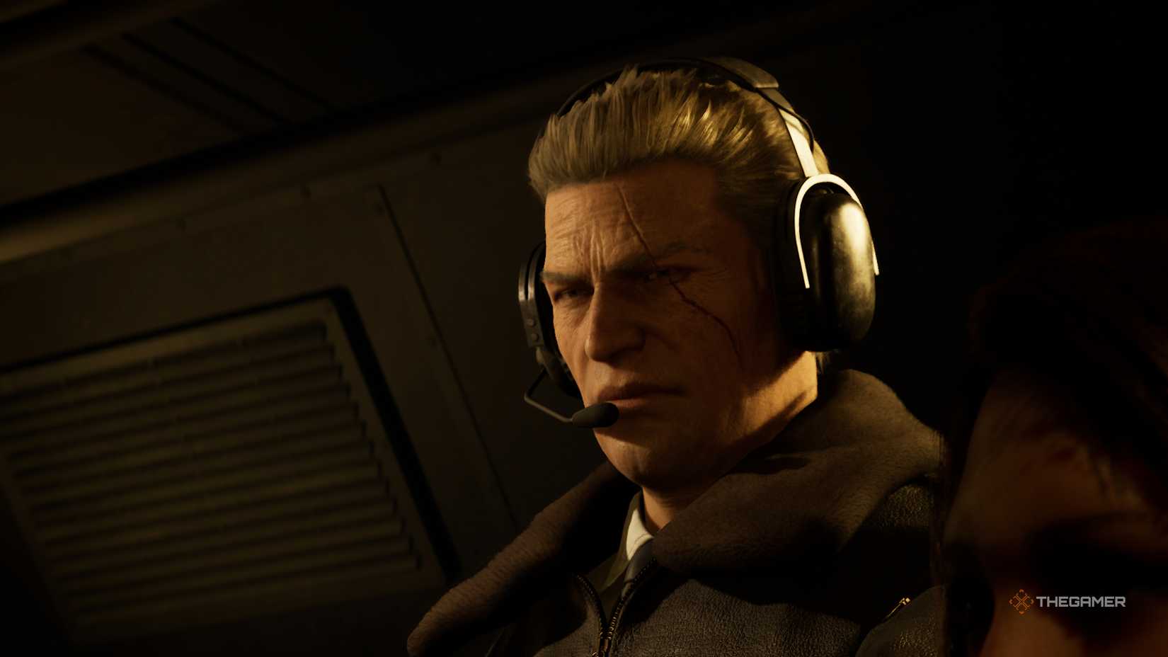 Major Zero wearing a headset in Metal Gear Solid Delta: Snake Eater.