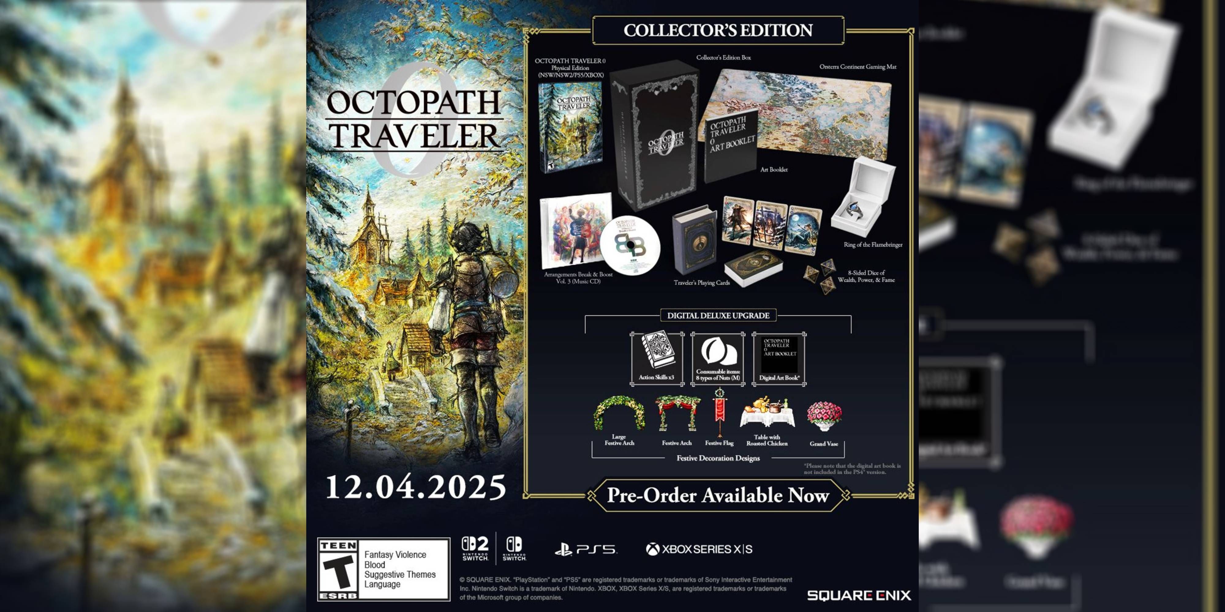 octopath traveler 0 collector's edition.