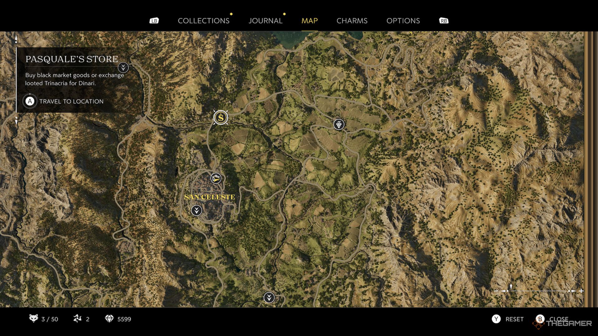 Pasquale Store on a map in Mafia The Old Country.