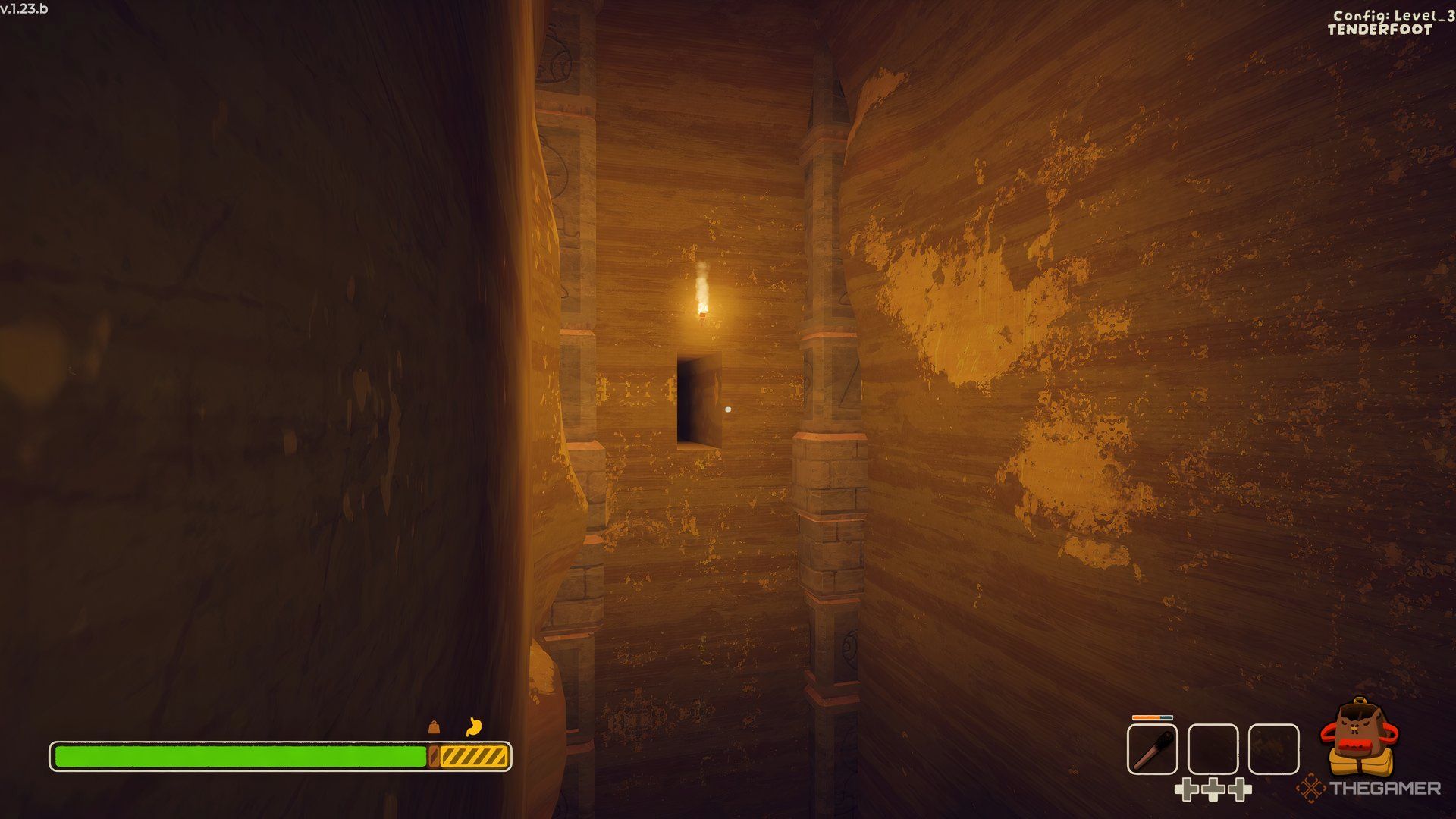 Inside the Peak Mesa tunnel to the tomb.