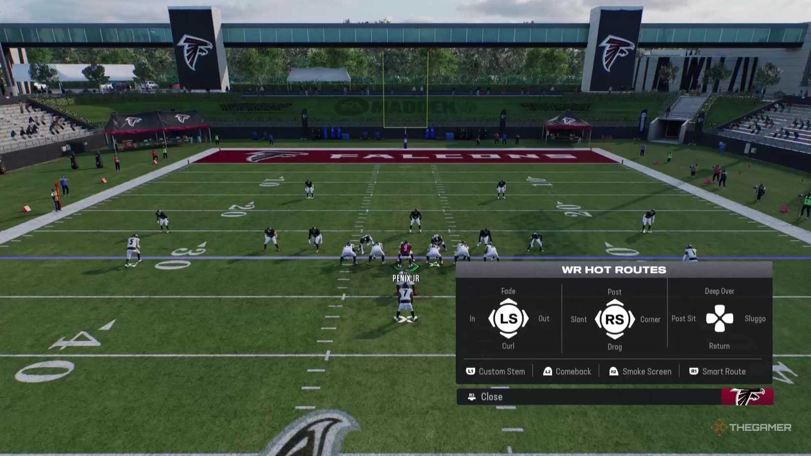 Putting a WR on a hot route in Madden NFL 26.