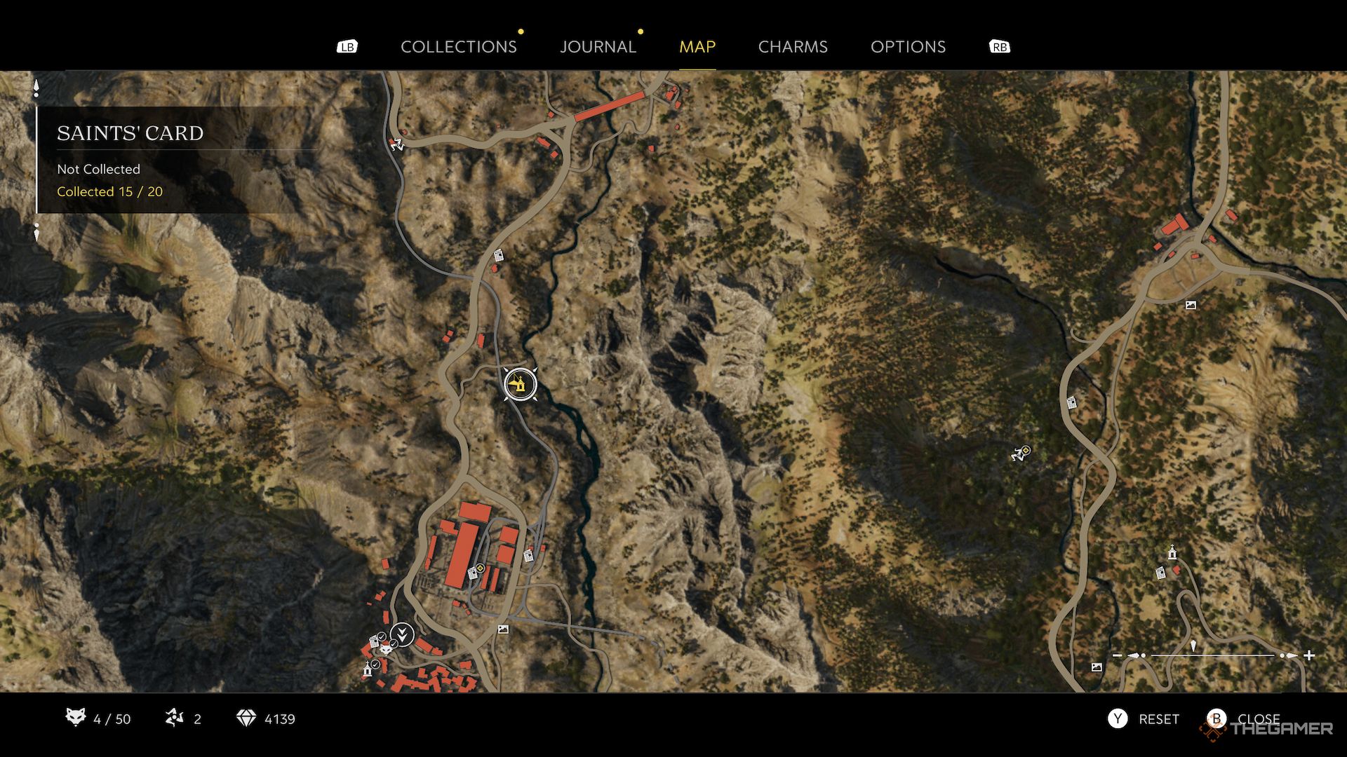 San Nicola saints card location on map in Mafia The Old Country.