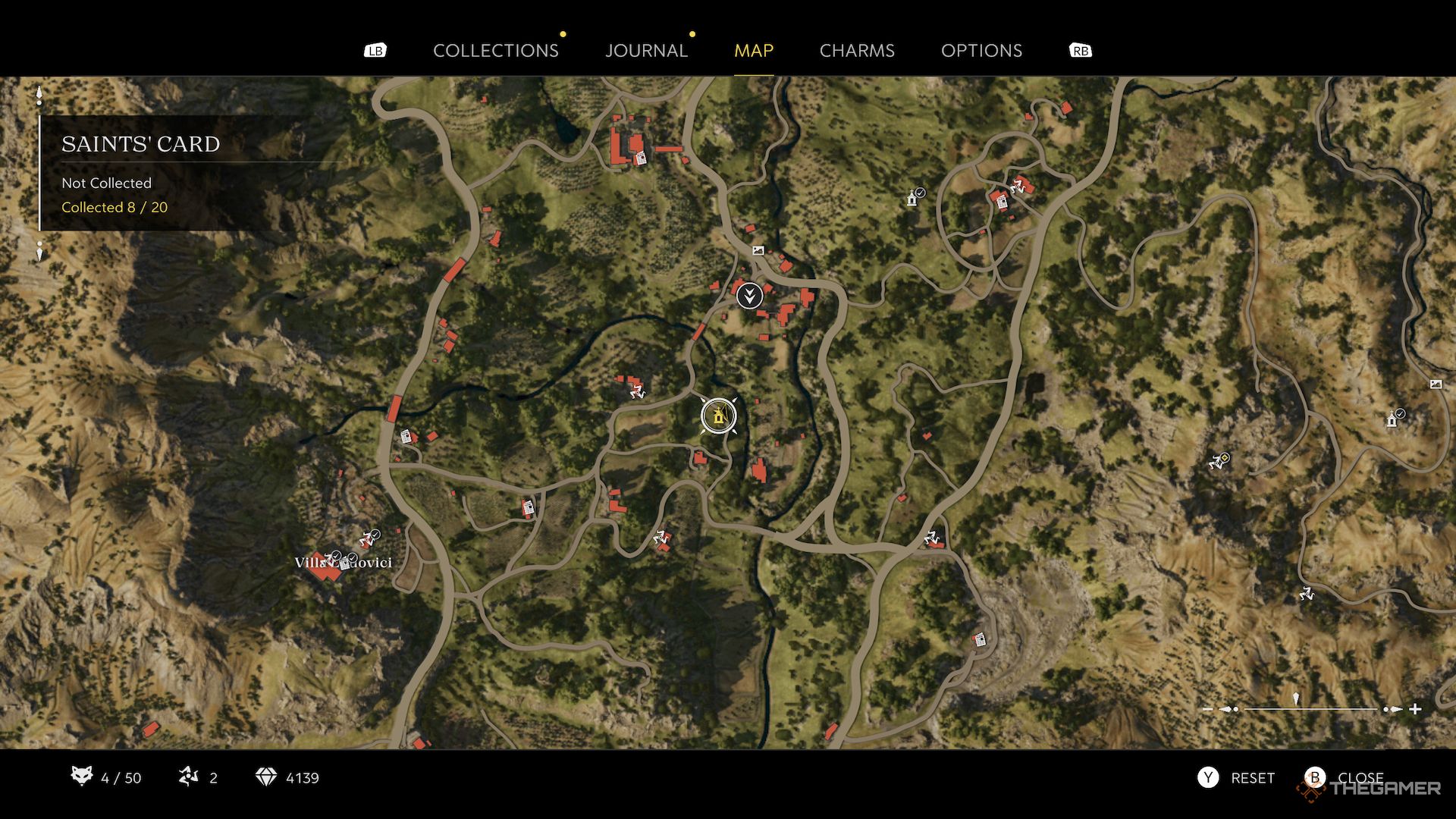 Sant'Antonino Saints Card location on map in Mafia The Old Country.