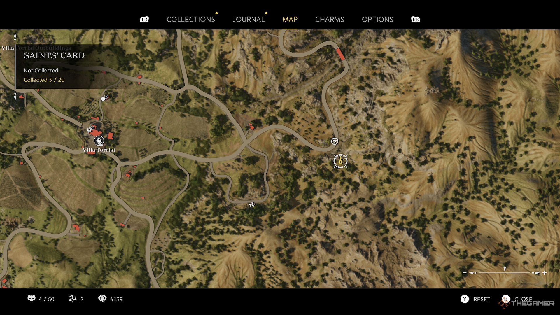 Sant'Emidio Saints Card location on the map in Mafia The Old Country.