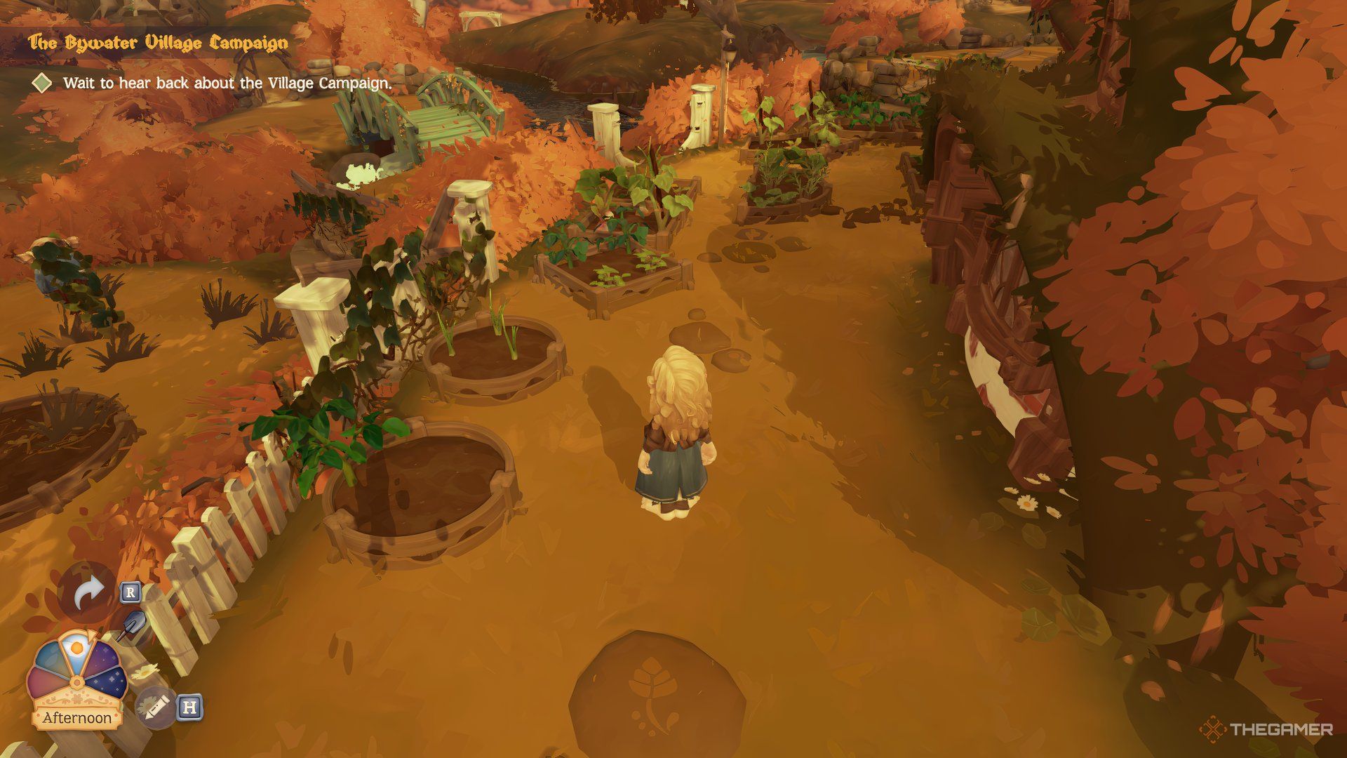 Crops are growing in several pots in Tales of the Shire.
