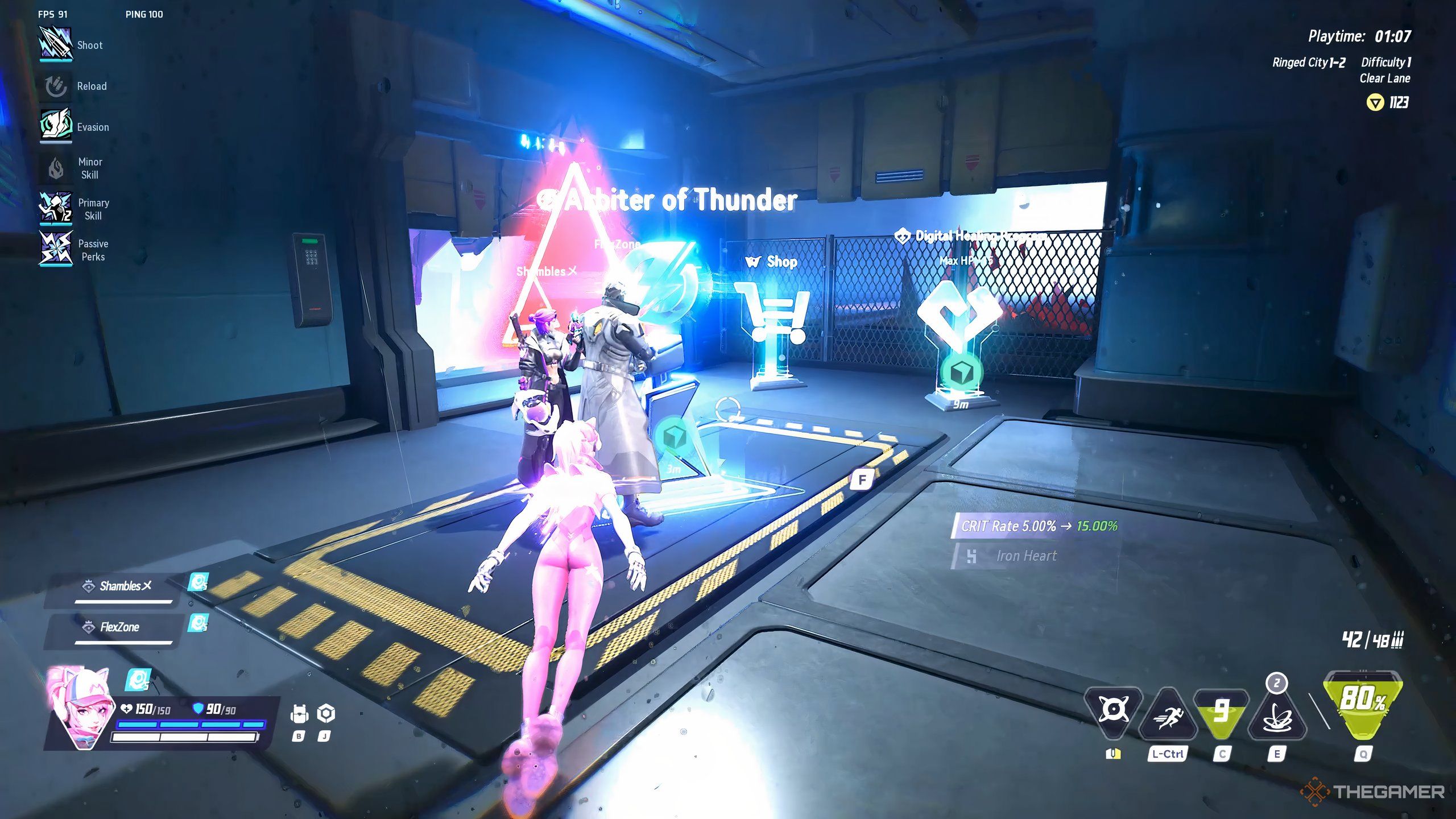 Three Rogueteers in Terminull Brigade stopping.