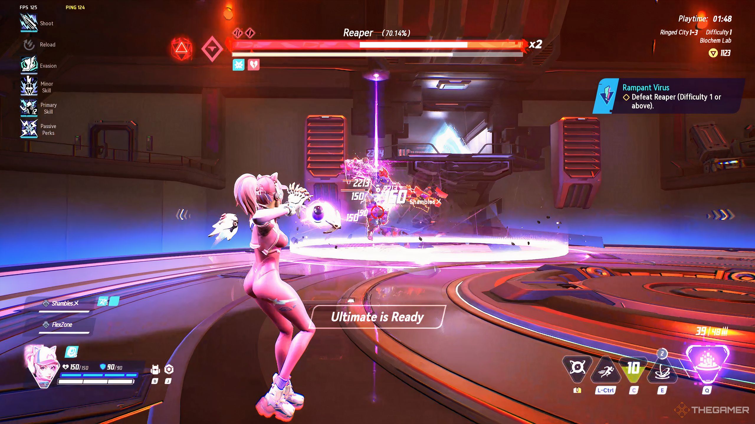 Aurora using her ultimate in Terminull Brigade.
