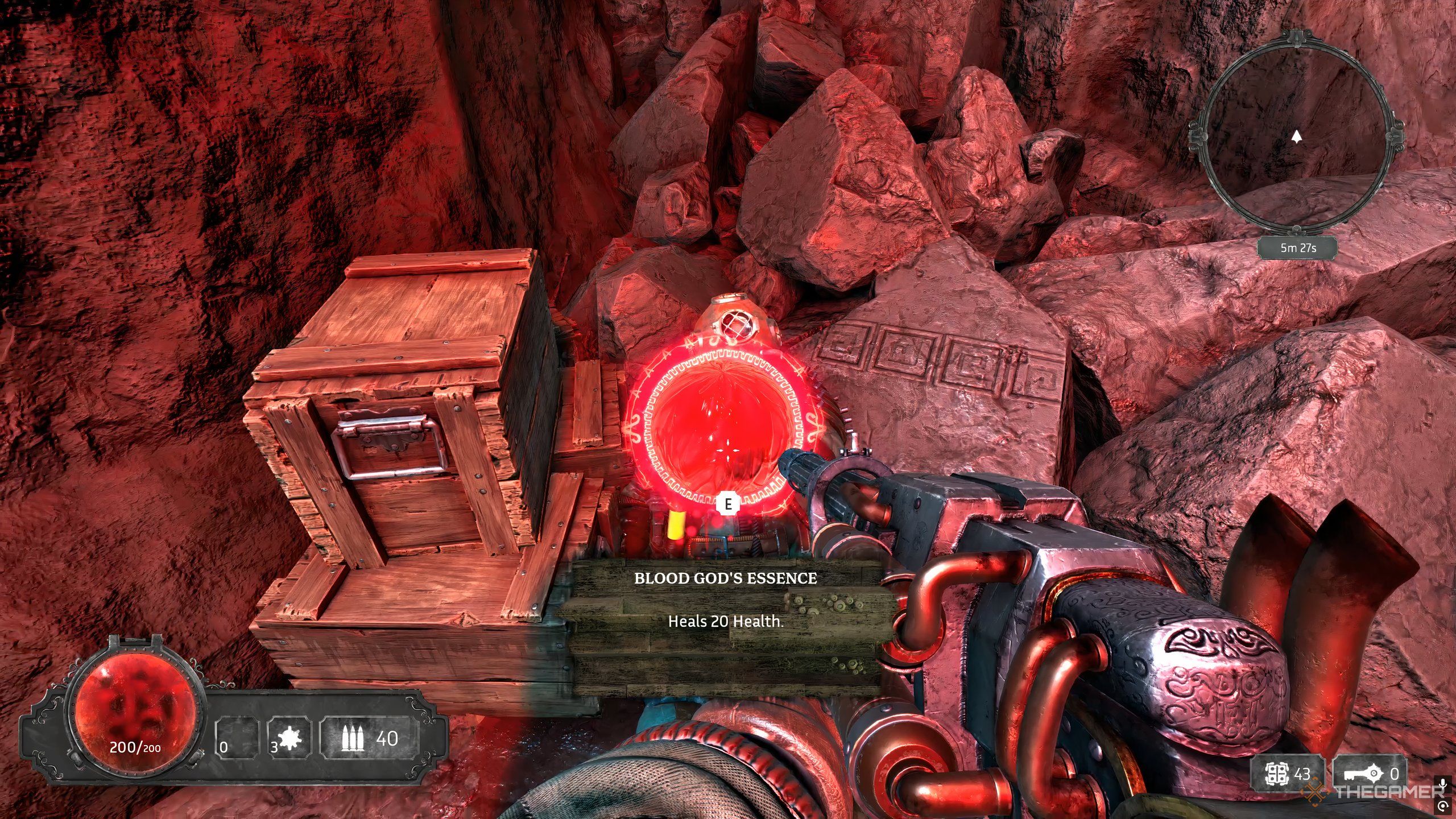 A healing item a player found on the ground in Abyssus.