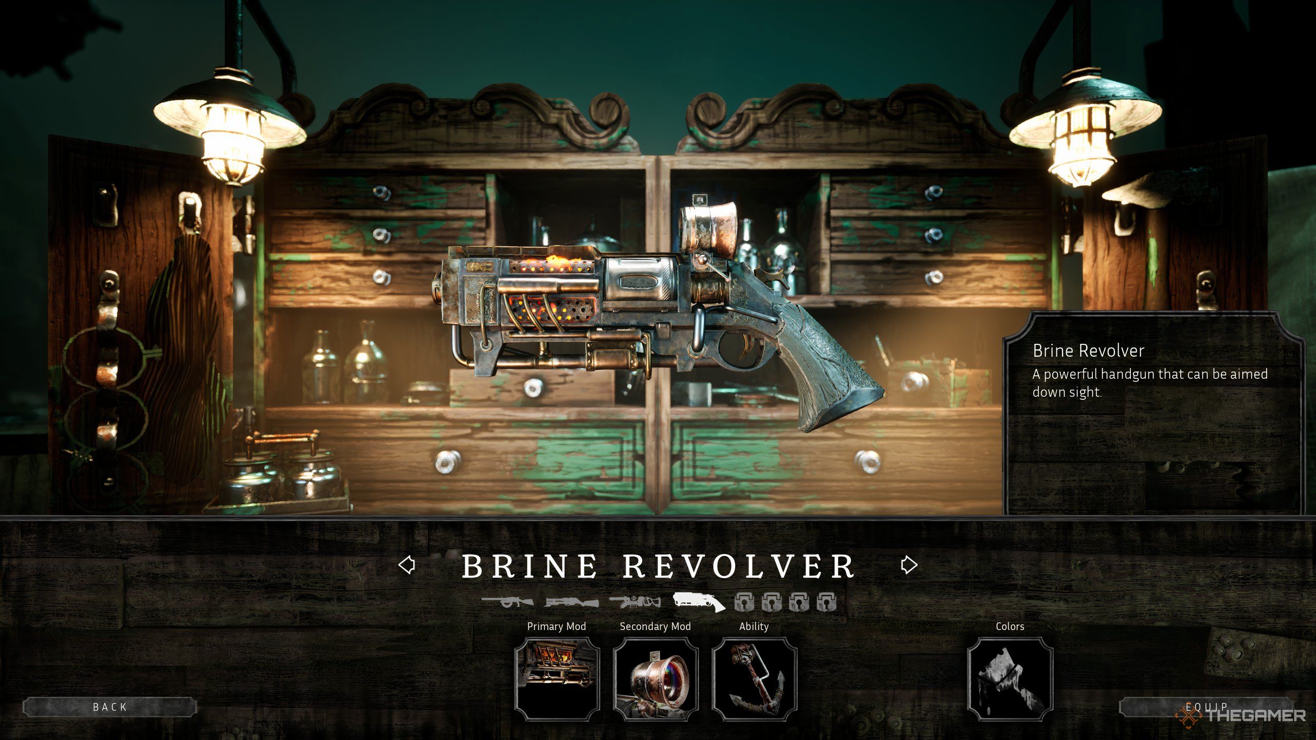The Brine Revolver, a rusty gun, in Abyssus.
