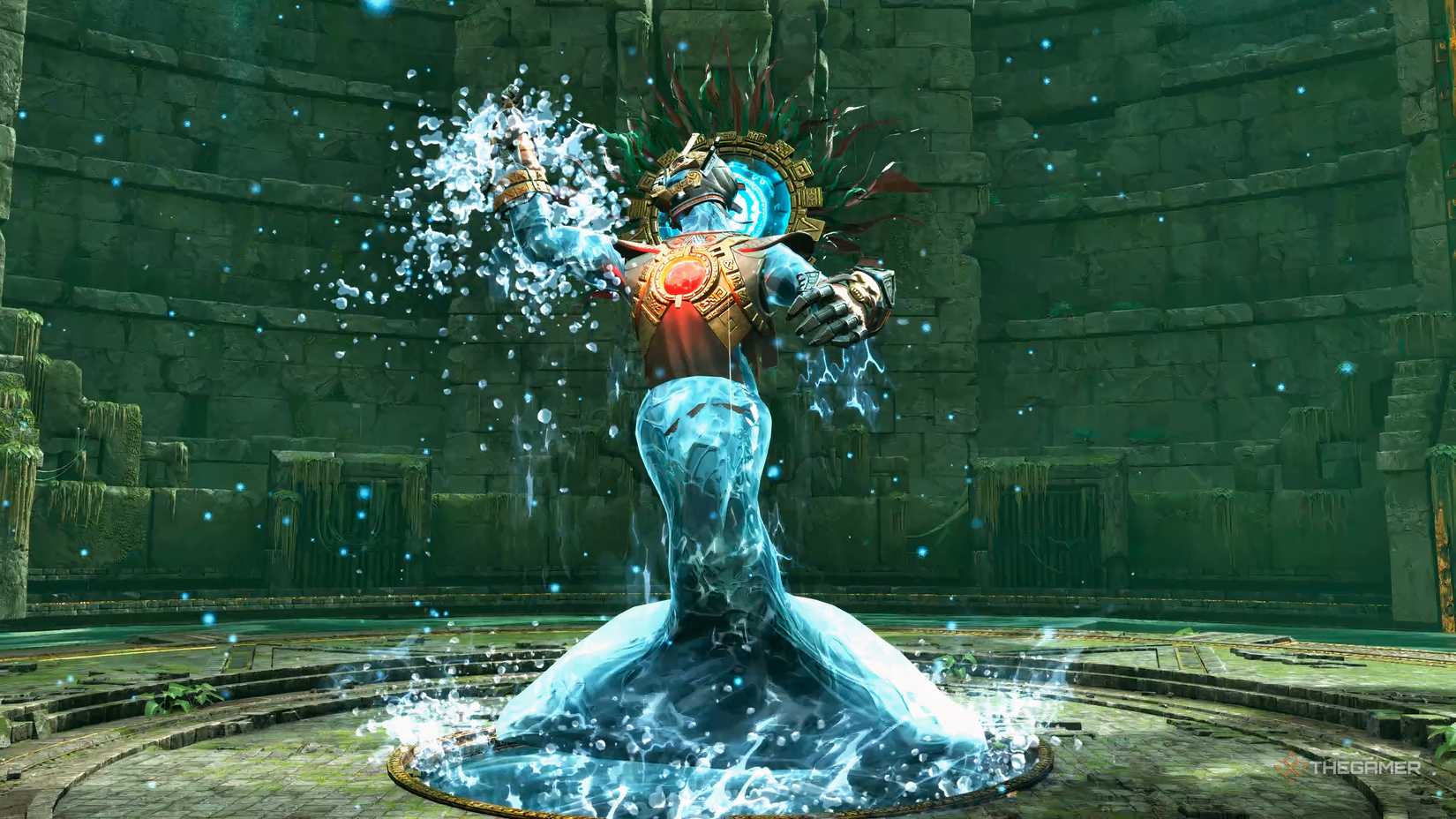 The Gardens boss in Abyssus, a watery deity.