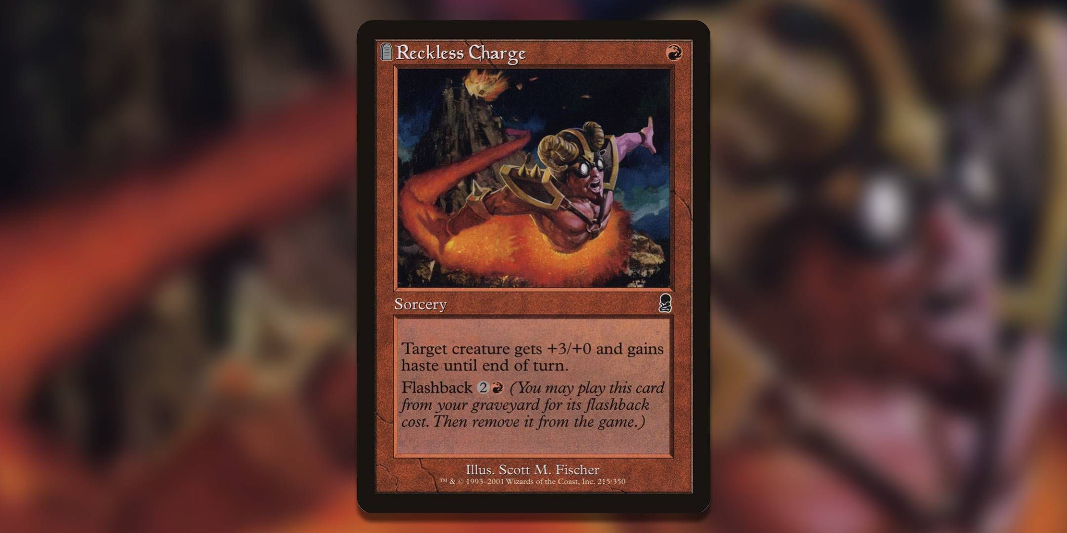 The Reckless Charge card, from MTG's Odyssey.