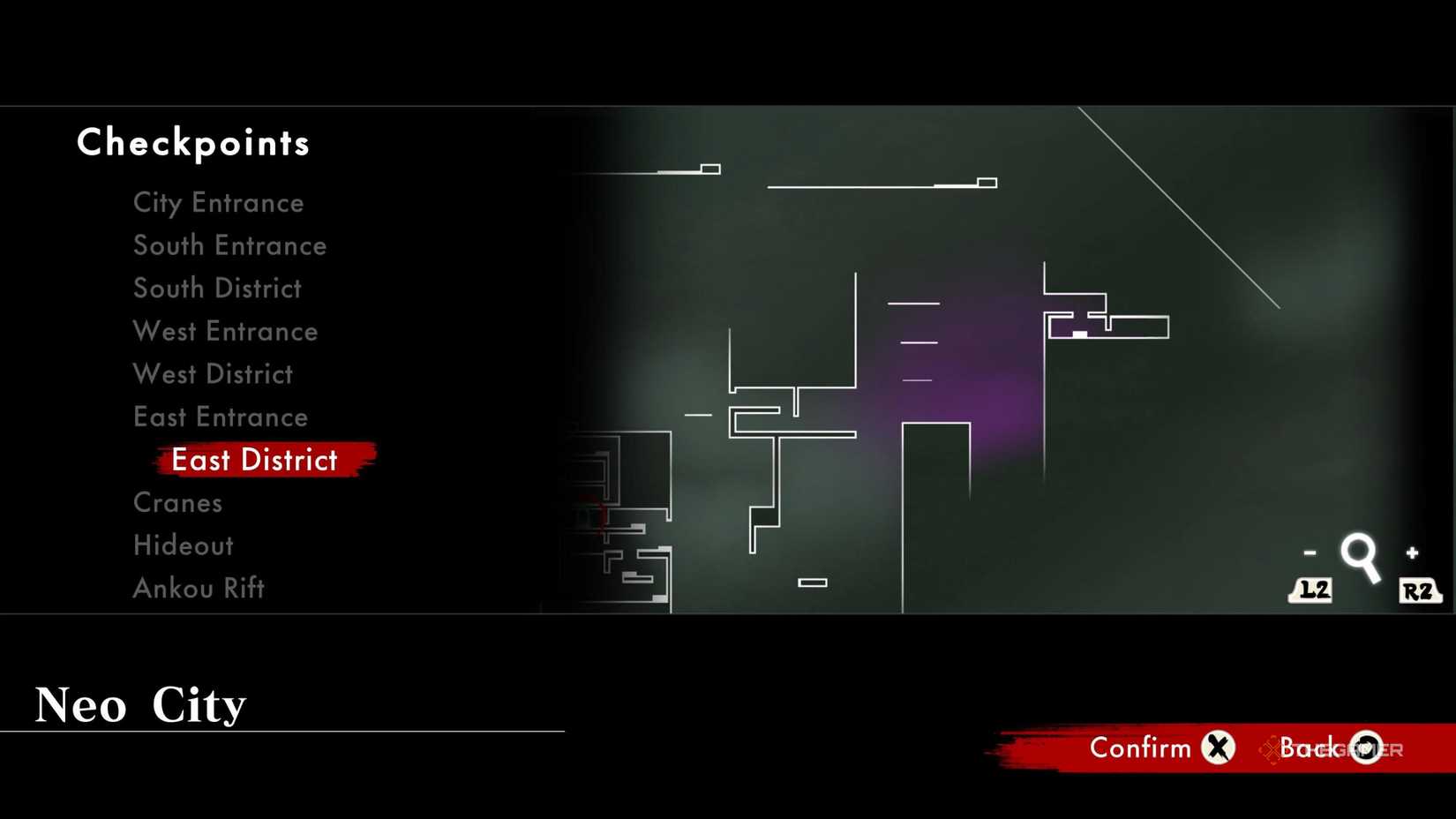 The location of the Blue Blur outfit in Shinobi: Art Of Vengeance.
