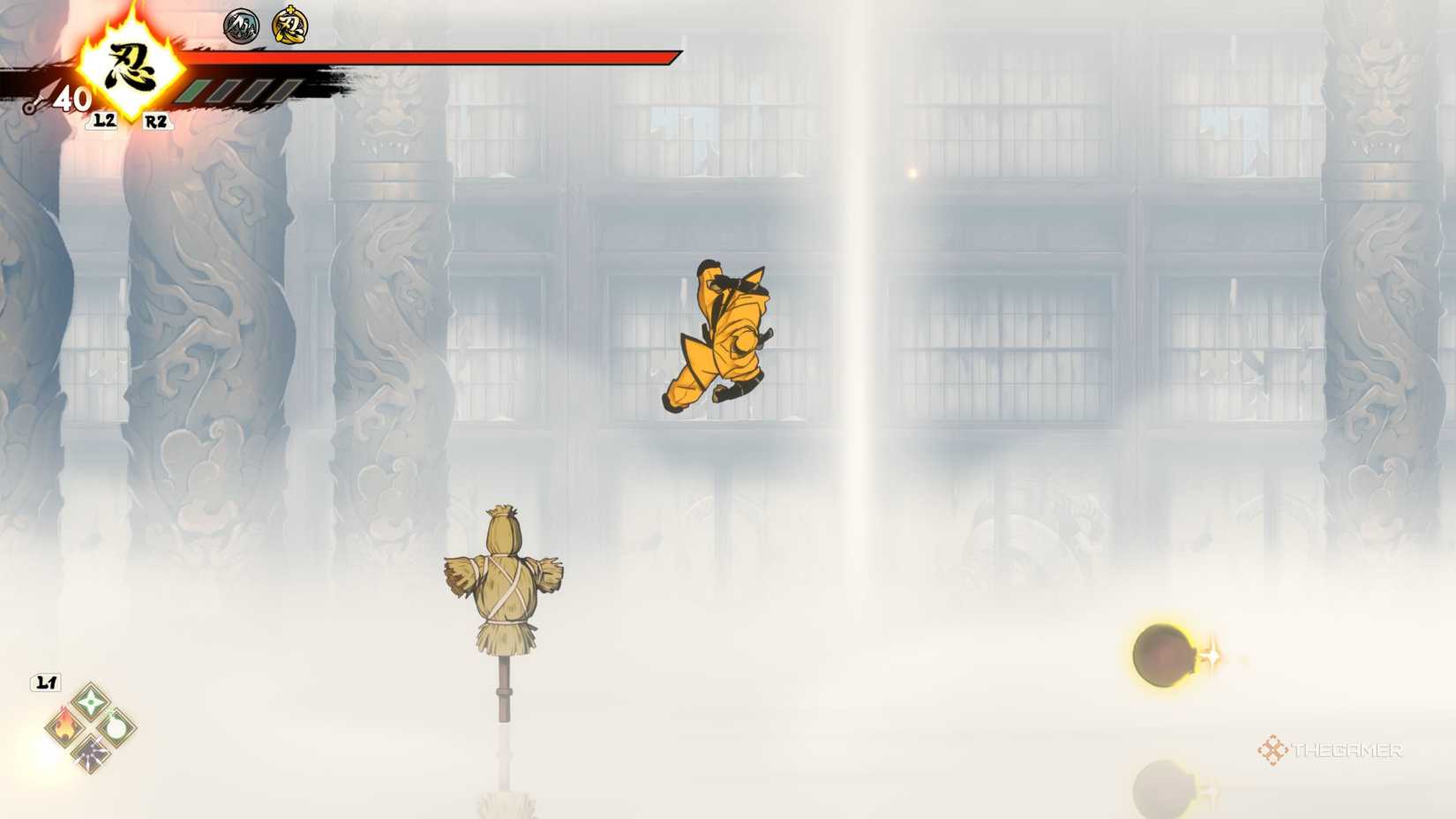 Joe using the Bomb Ninpo in Shinobi: Art of Vengeance.