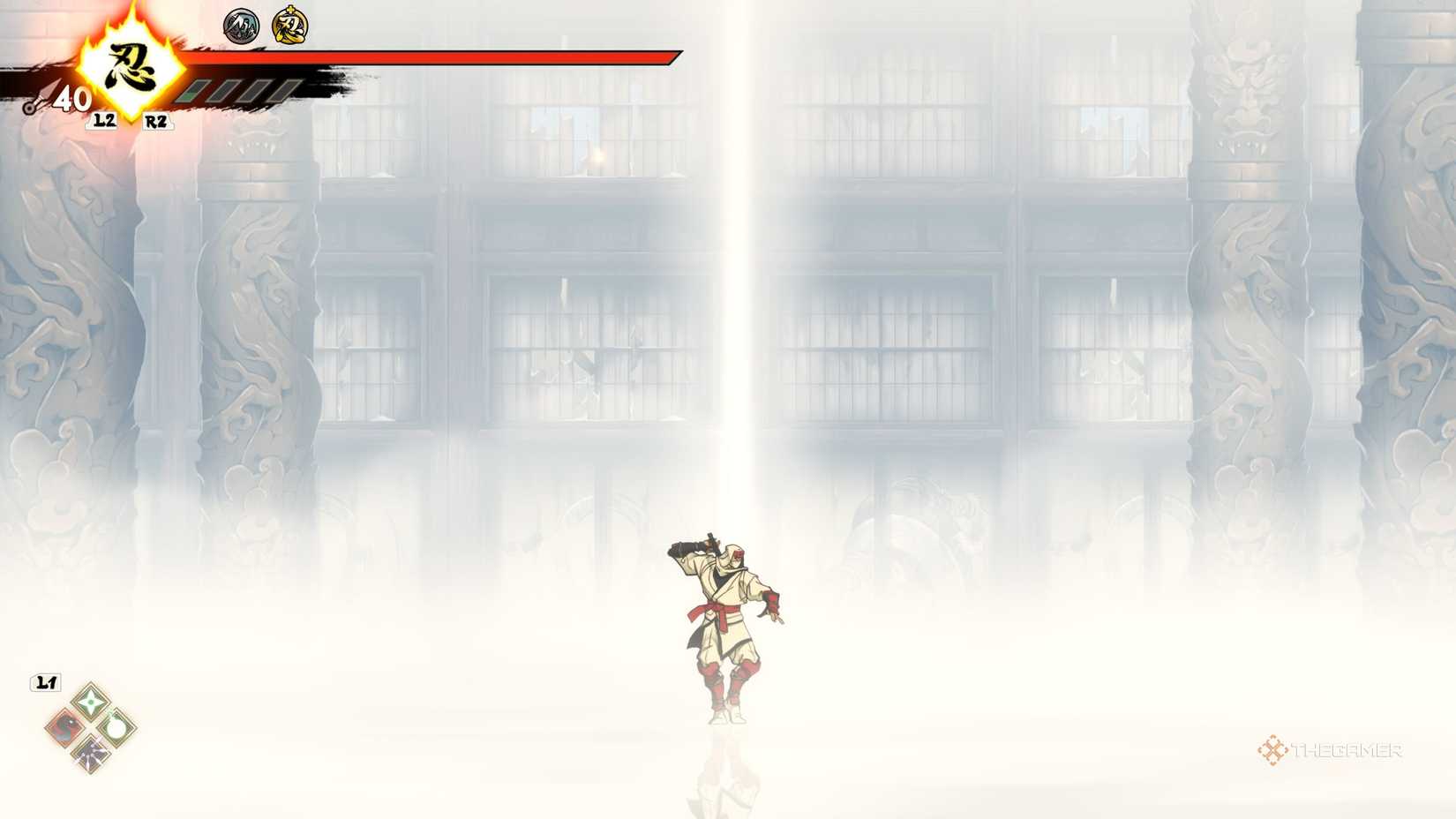 Joe Mushashi in his default outfit in Shinobi: Art of Vengeance.