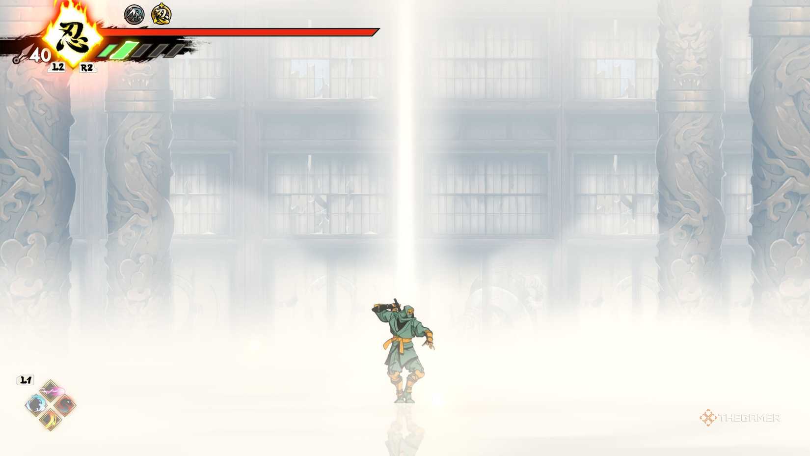 Joe wearing the Jungle Creeper outfit in Shinobi: Art of Vengeance.