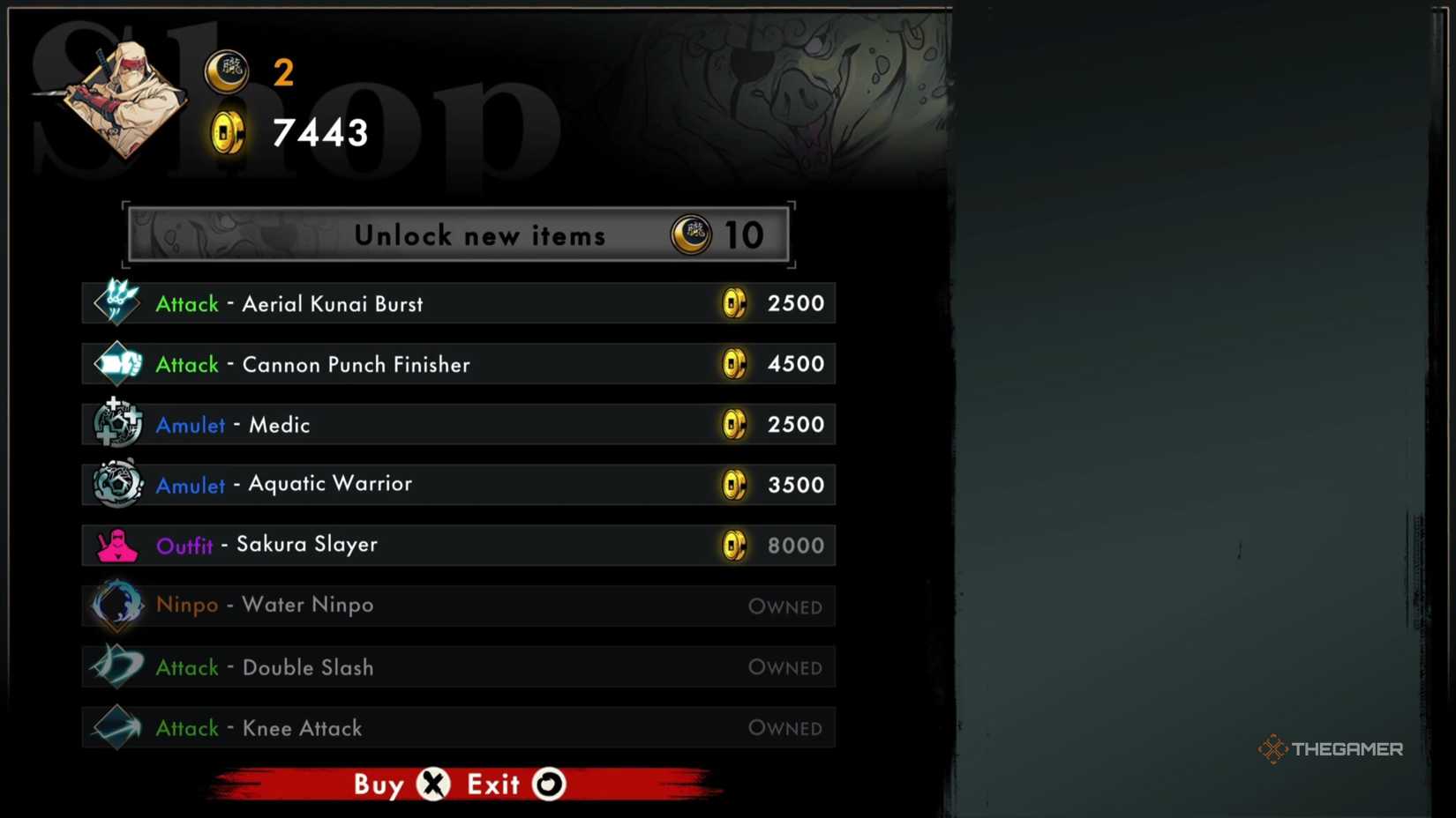 Unlocking the Sakura Slayer outfit in Shinobi: Art of Vengeance.