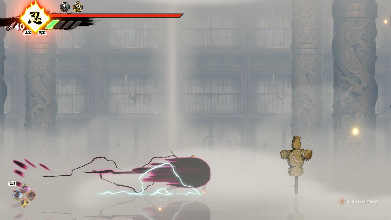 Joe using the Thunder Ninpo in Shinobi: Art of Vengeance.