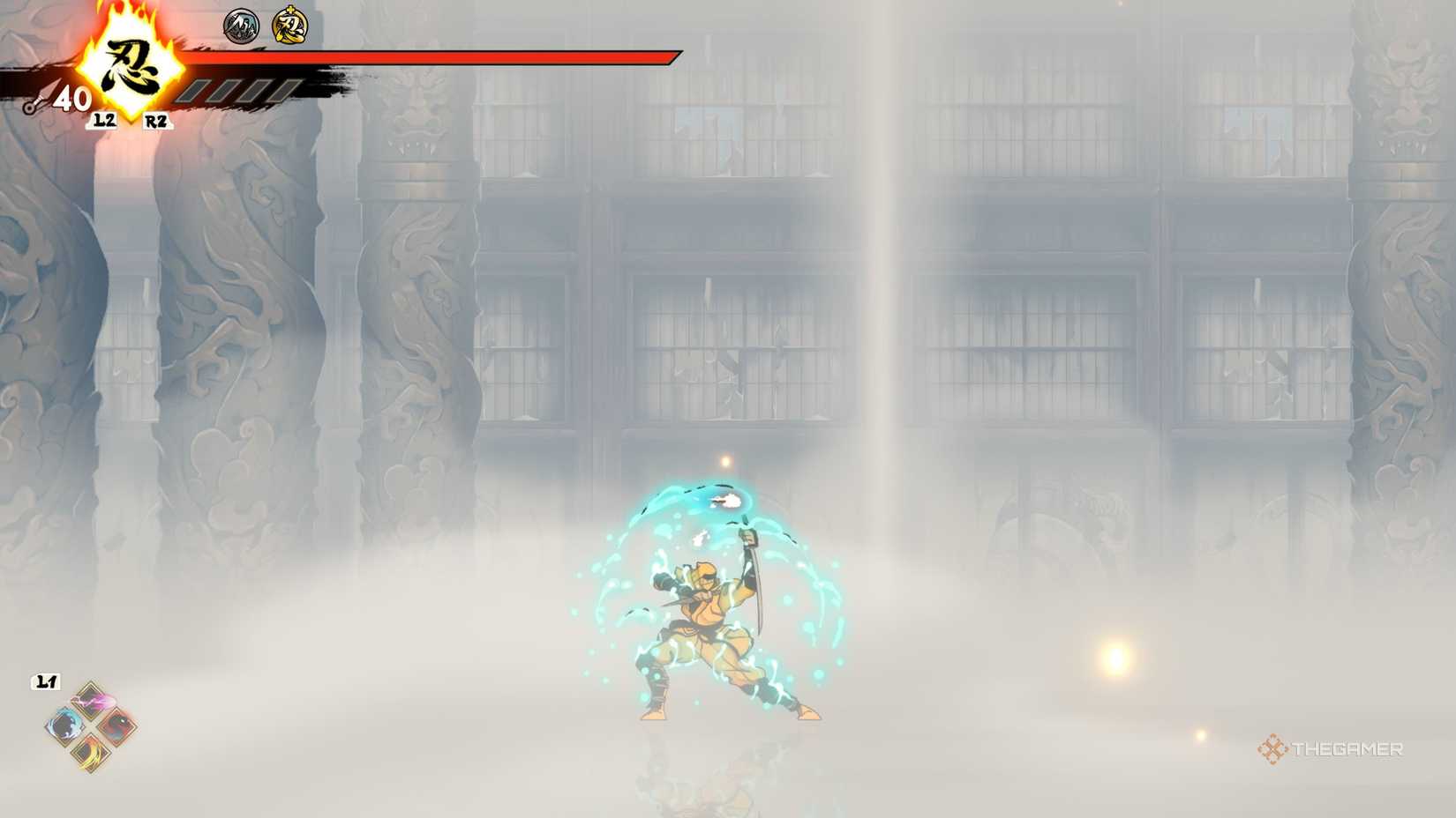 Joe using the Water Ninpo in Shinobi: Art of Vengeance.