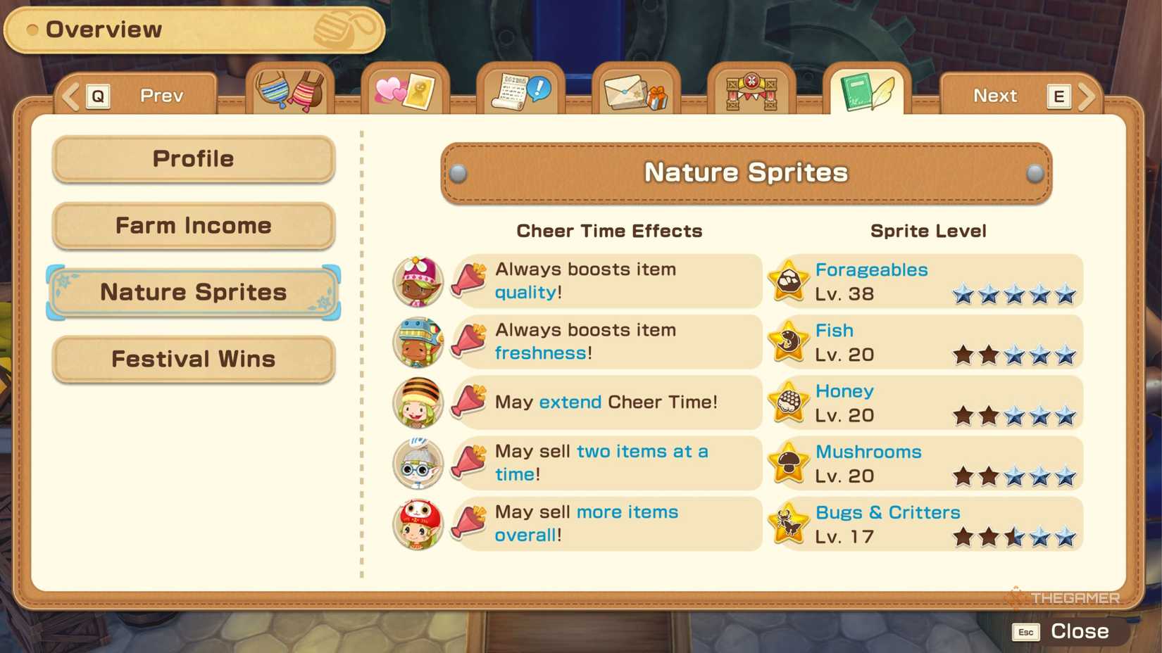 Story Of Seasons Grand Bazaar nature sprite screen.