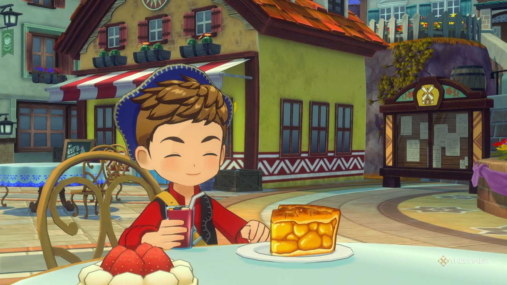 Story Of Seasons Grand Bazaar taking part in juice festival.