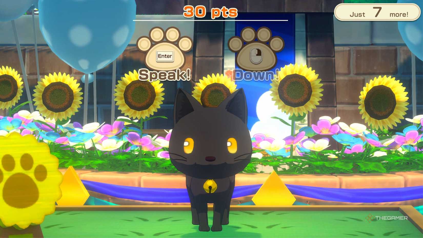 Story Of Seasons Grand Bazaar taking part in the Pet Show with a cat.