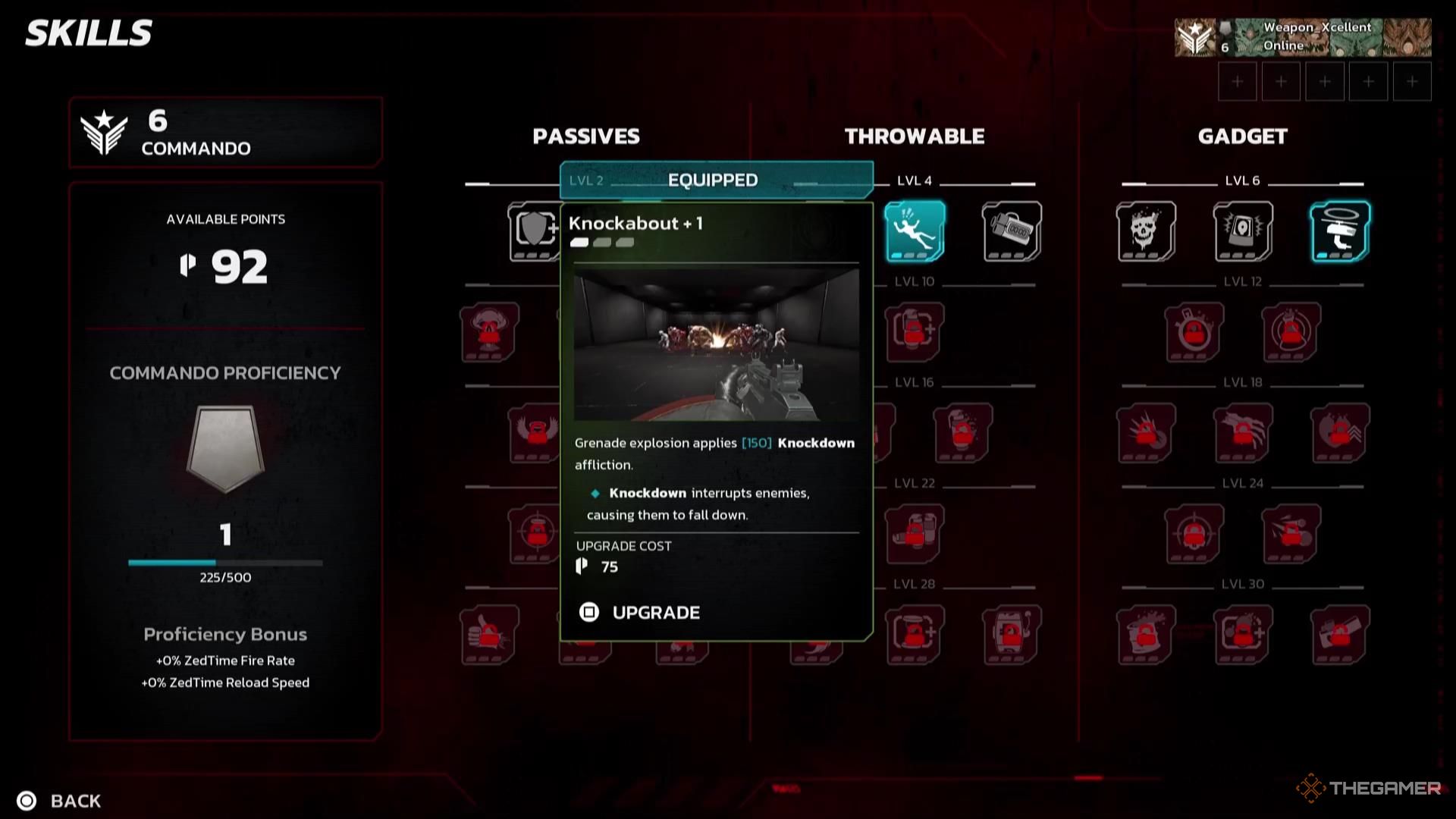 The Commando skills in Killing Floor 3.