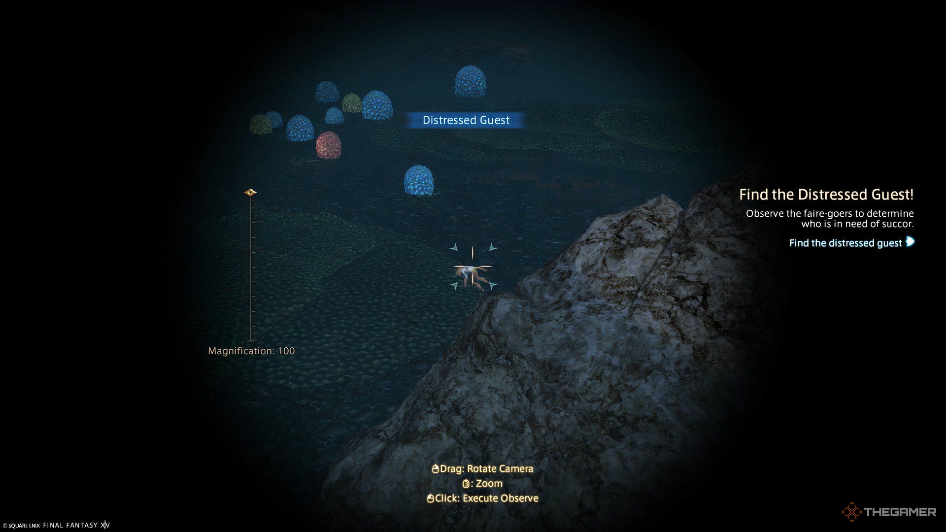 The Distressed Guest in Final Fantasy 14's Moonfire Faire event.