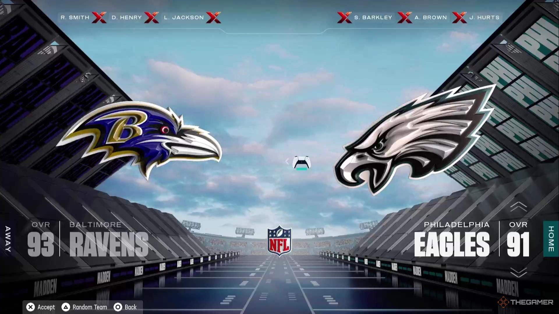 The Eagles in Madden NFL 26.