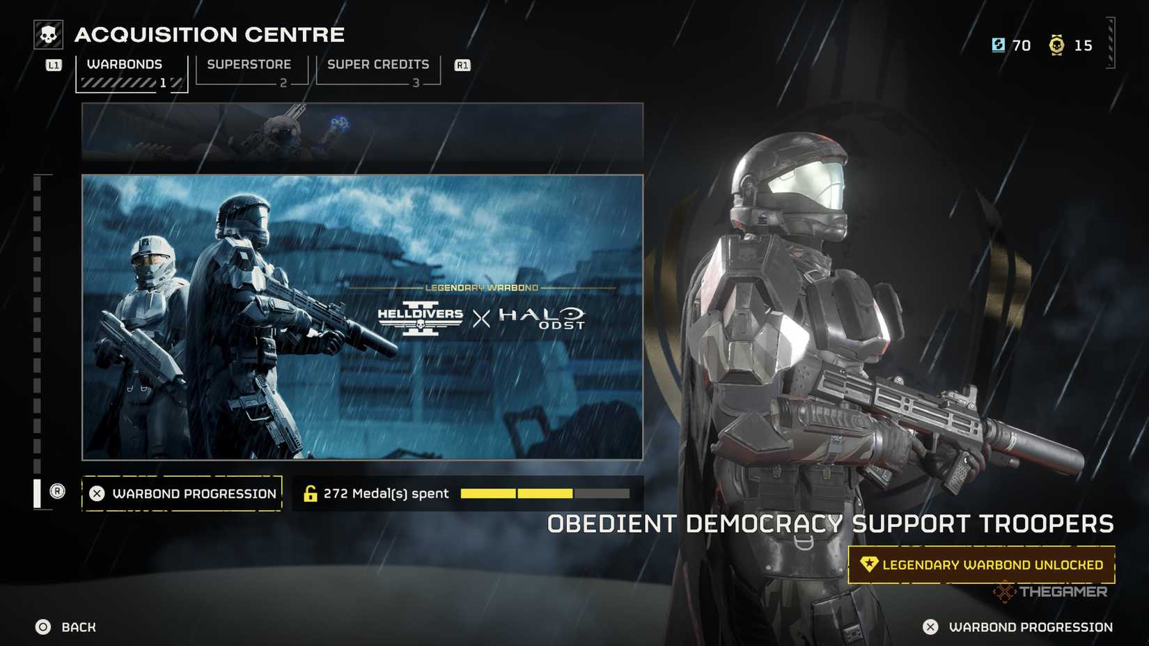 The Halo ODST Warbond in Helldivers 2.