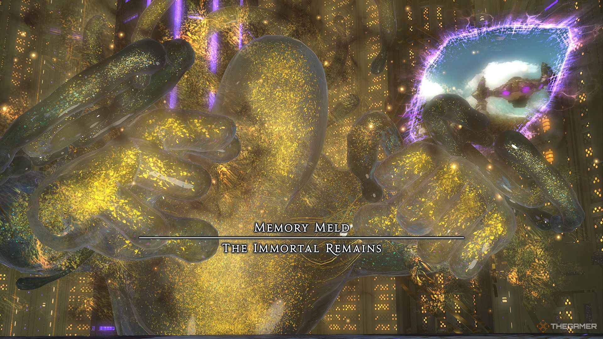 The Immortal Remains in The Meso Terminal in Final Fantasy 14.