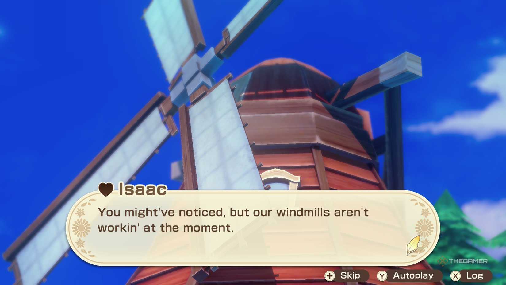 The red windmill in Story of Seasons Grand Bazaar.